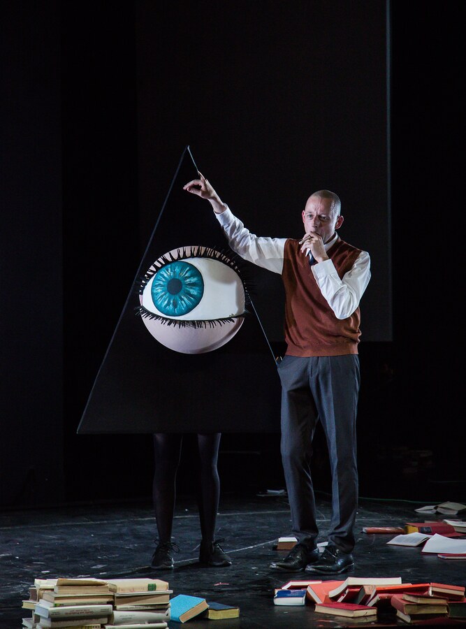 Unterwerfung, Theater und Orchester Heidelberg – Szenenfoto 5: Bühne Benjamin Schönecker